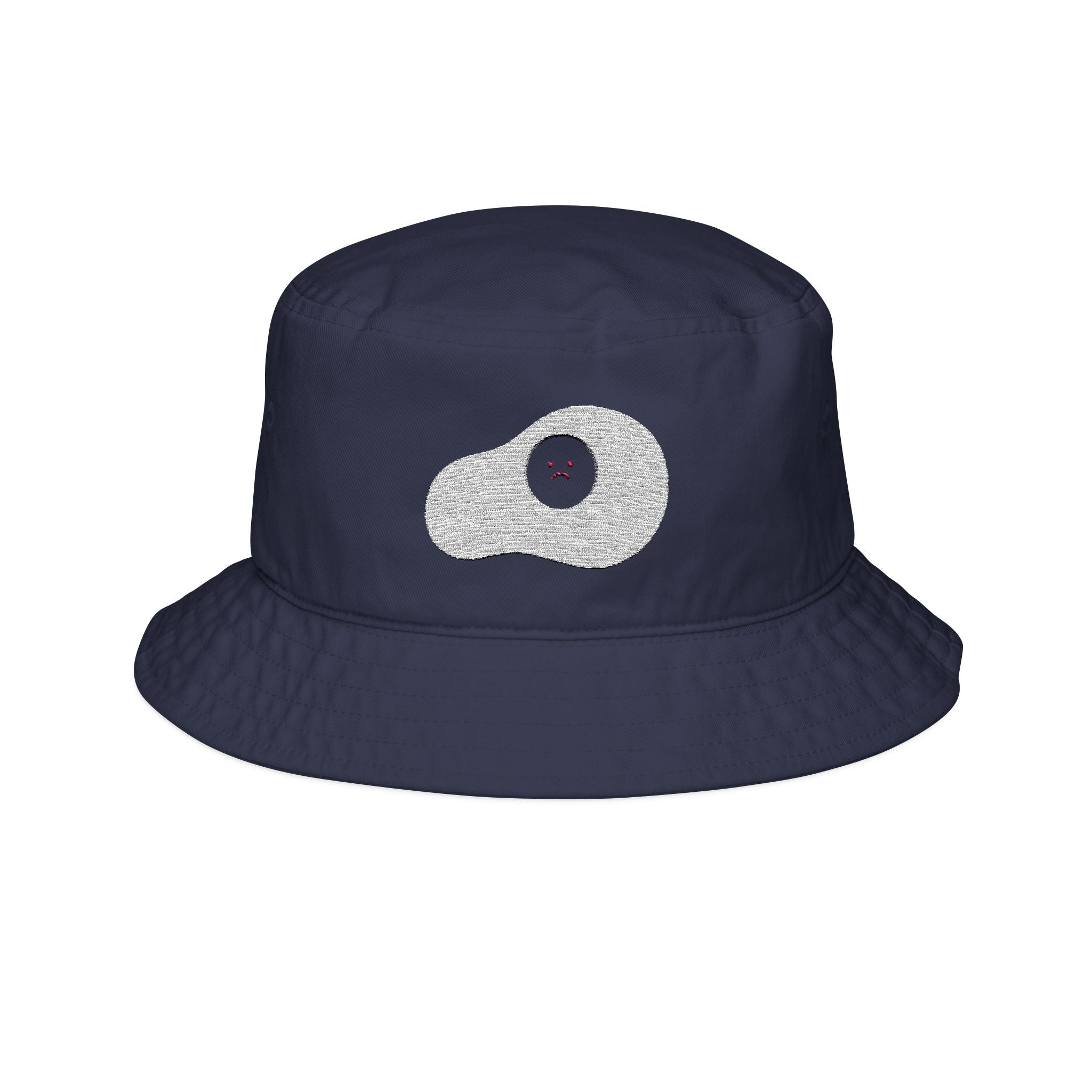 Sunny Side Down Sad Fried Egg Graphic Bucket Hat MAKE Originals sunny-side-down-sad-fried-egg-graphic-bucket-hat-make-originals