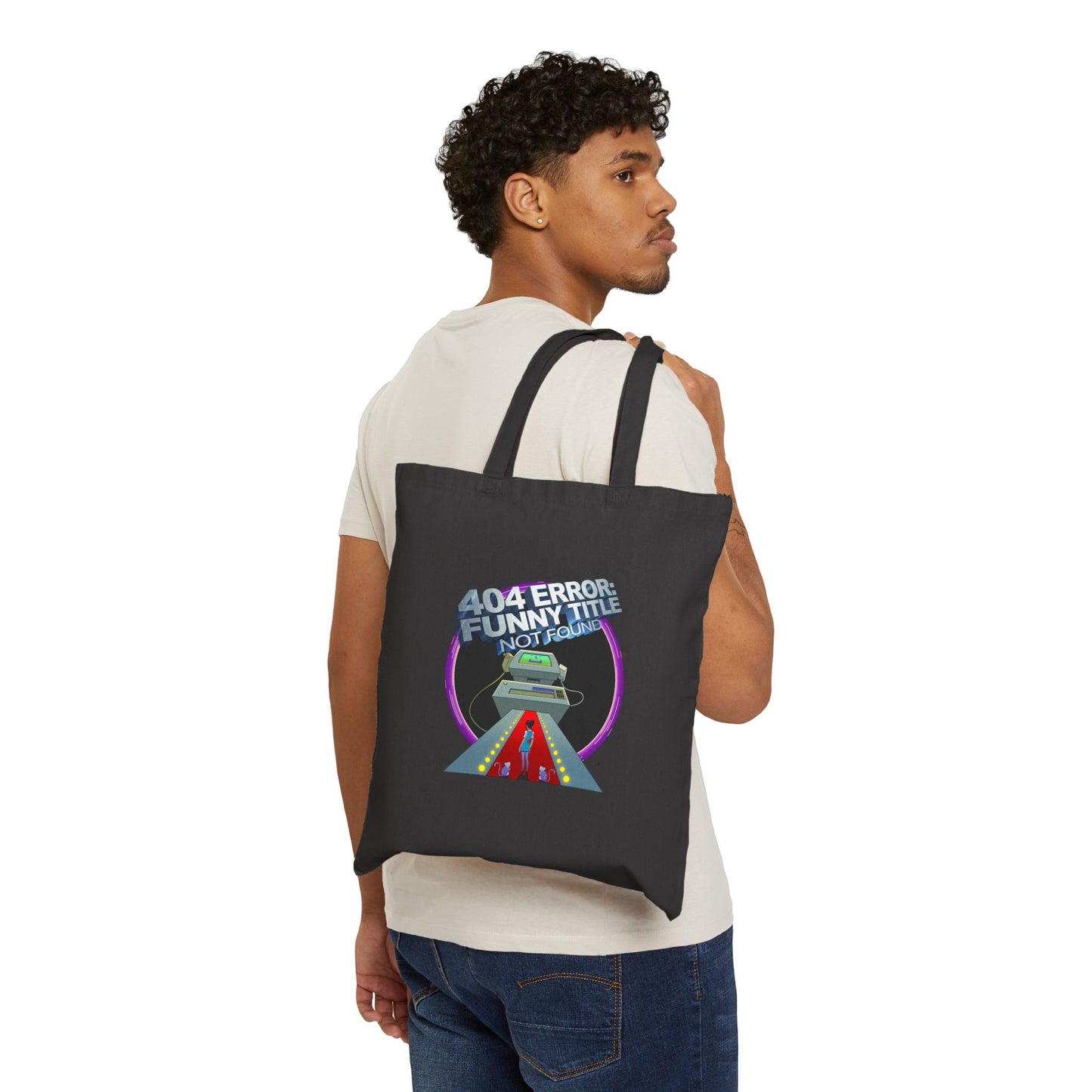 Sunny Side Down - 404 Error: Funny Title Not Found - Tote Bag
