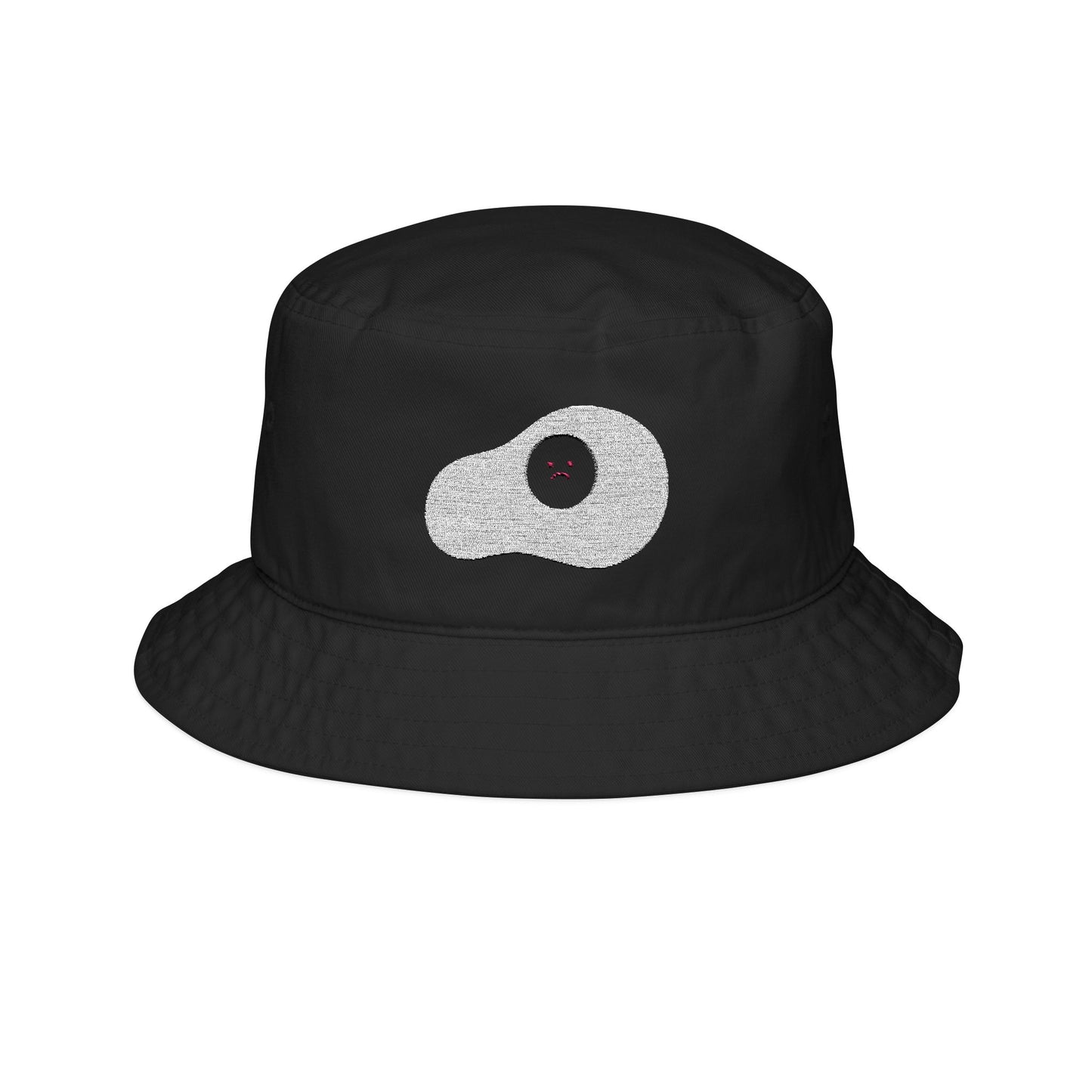 Sunny Side Down Sad Fried Egg Graphic Bucket Hat