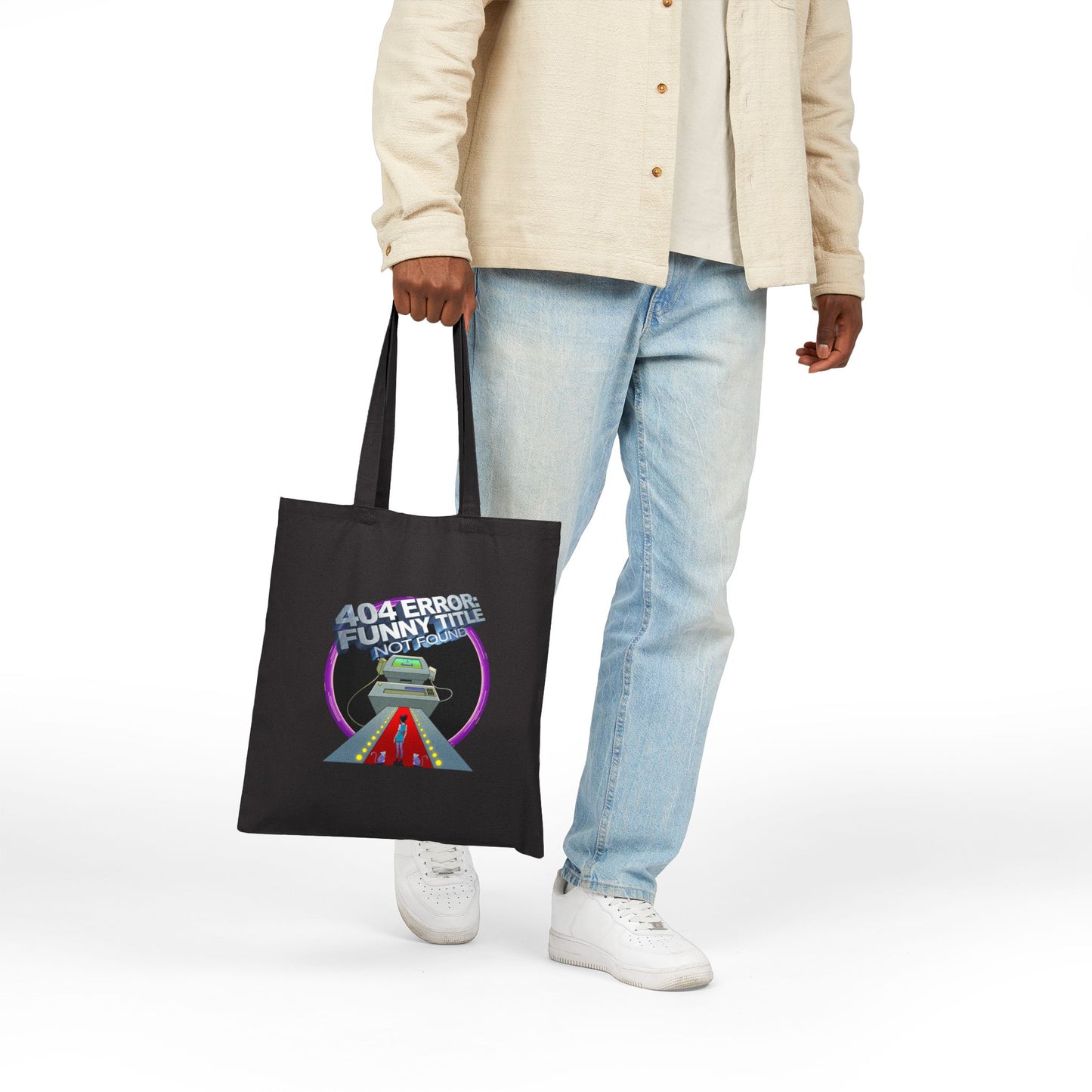 Sunny Side Down - 404 Error: Funny Title Not Found - Tote Bag