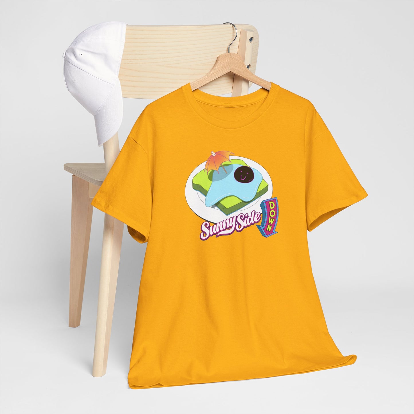 Sunny Side Down Egg Dish with Title T Shirt