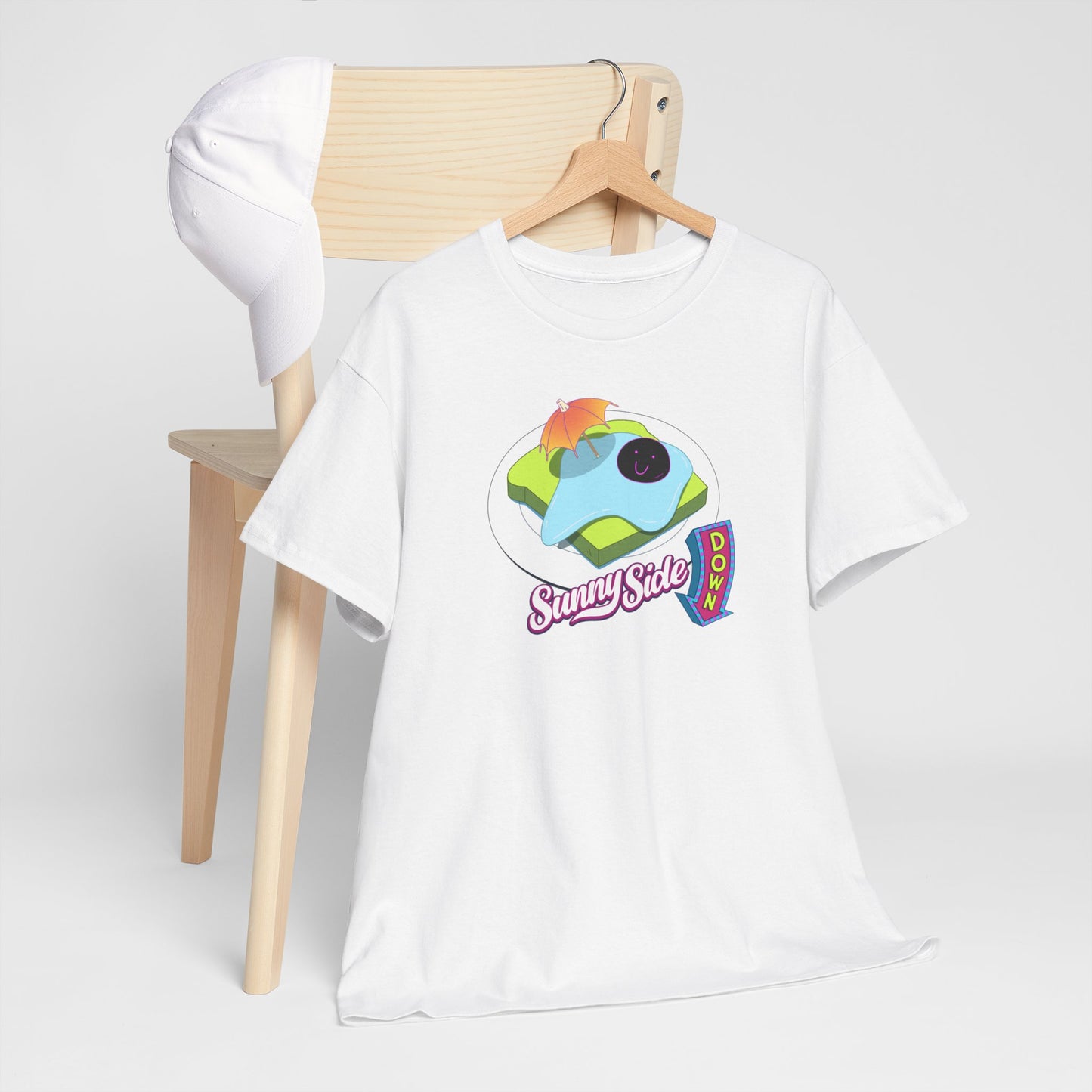 Sunny Side Down Egg Dish with Title T Shirt