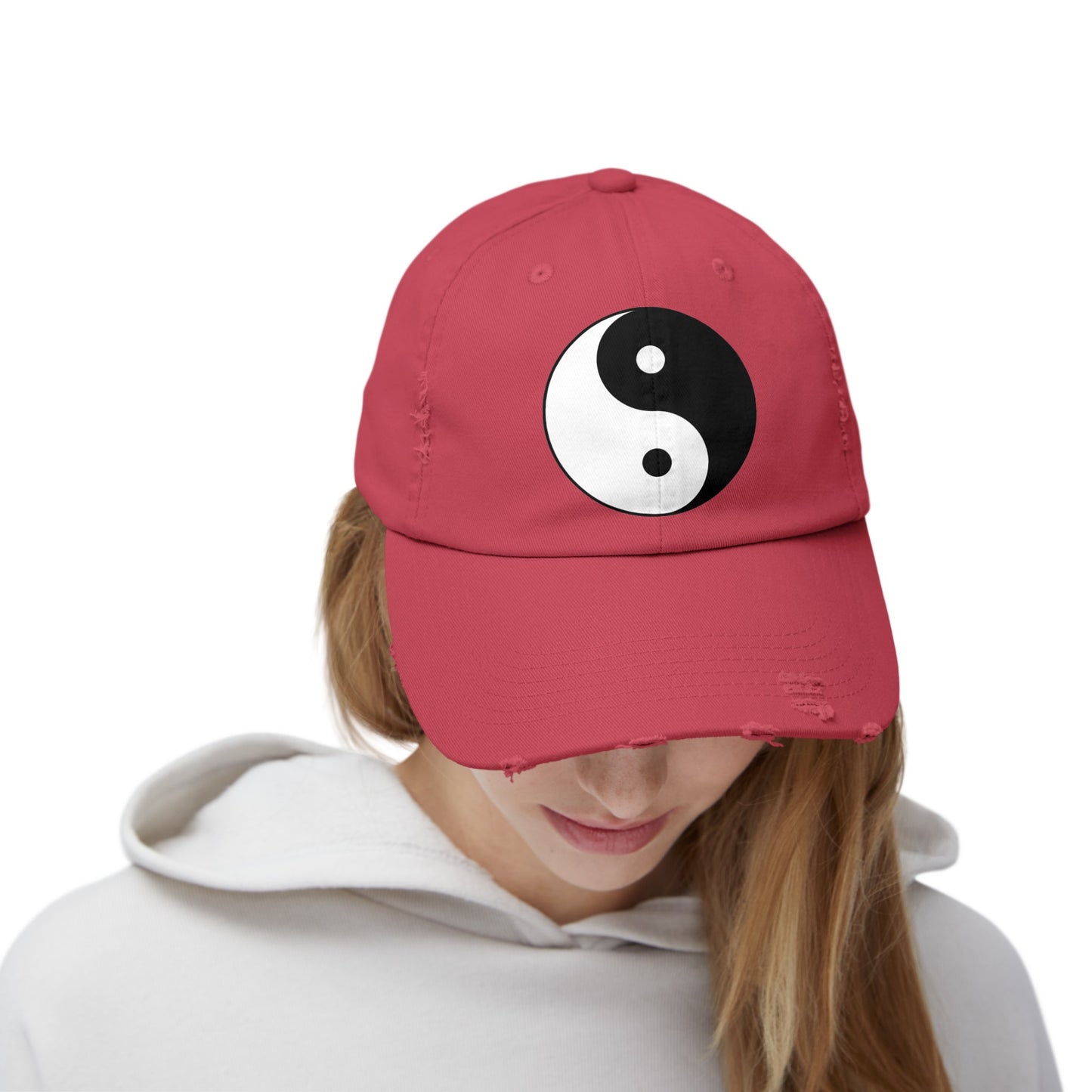 Yinyang Distressed Cap